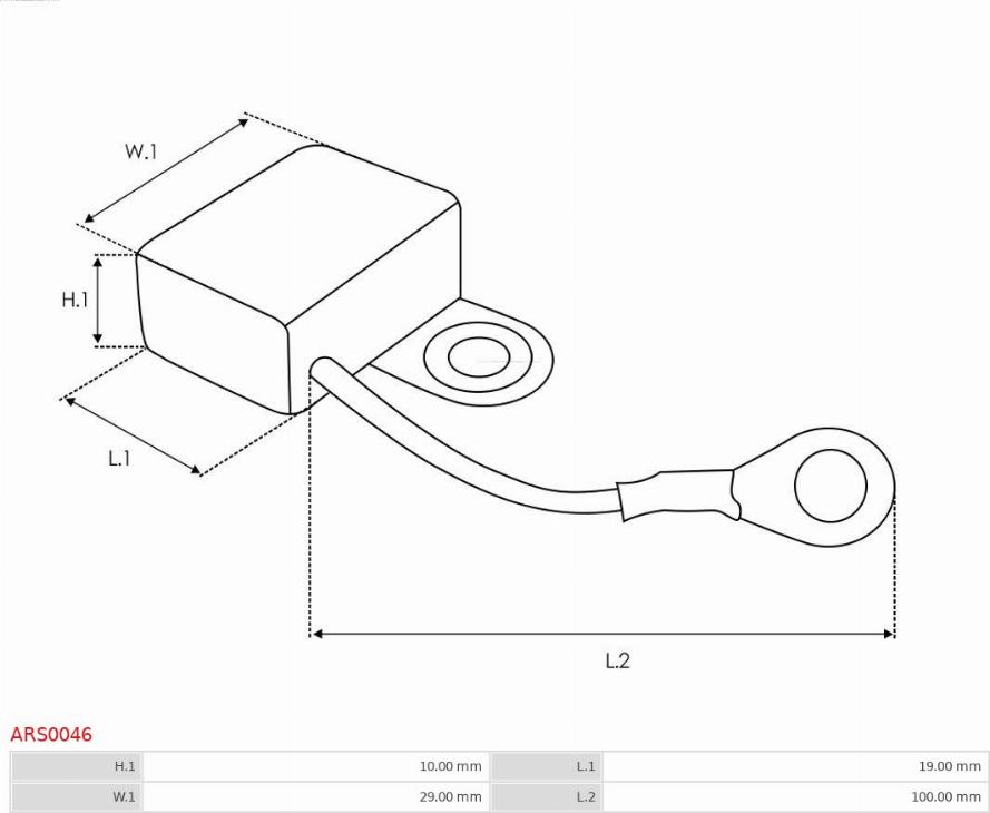 AS-PL ARS0046 - Remkomplekts, Ģenerators ps1.lv