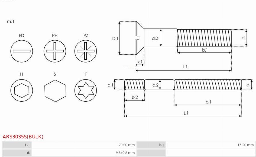 AS-PL ARS3035S(BULK) - Remkomplekts, Ģenerators ps1.lv