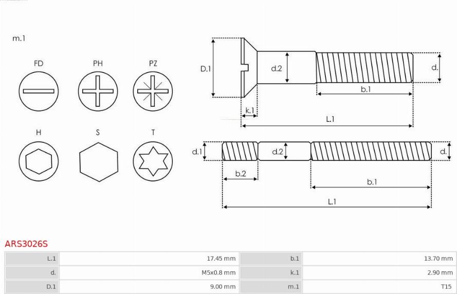 AS-PL ARS3026S - Remkomplekts, Ģenerators ps1.lv