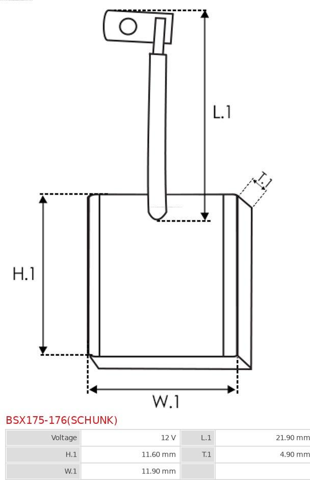 AS-PL BSX175-176(SCHUNK) - Ogļu sukas, Starteris ps1.lv