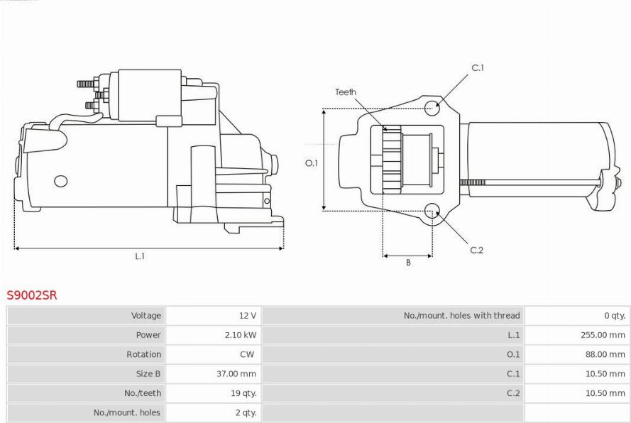 AS-PL S9002SR - Starteris ps1.lv