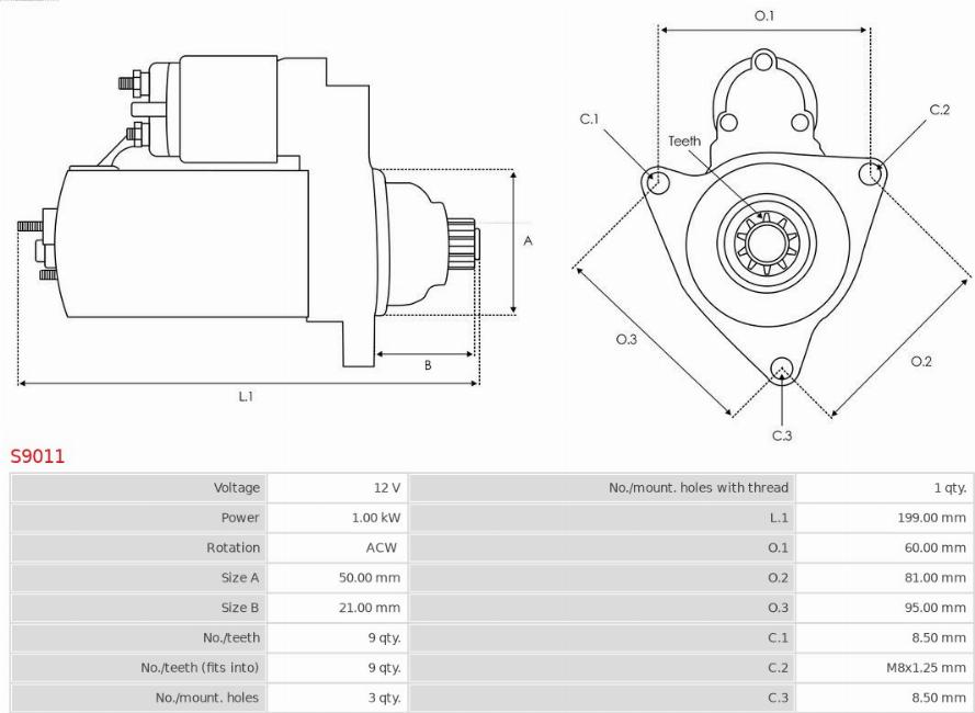 AS-PL S9011 - Starteris ps1.lv