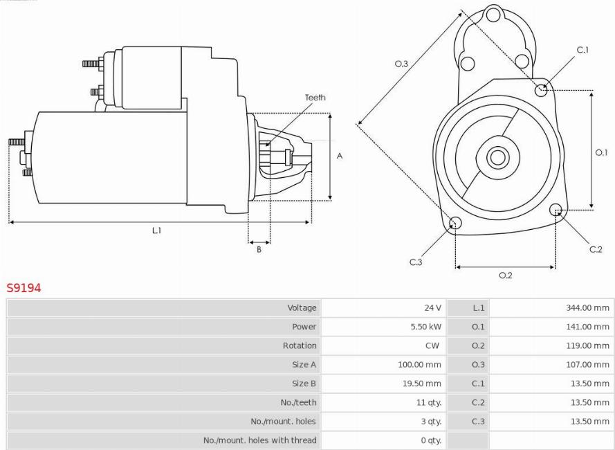 AS-PL S9194 - Starteris ps1.lv