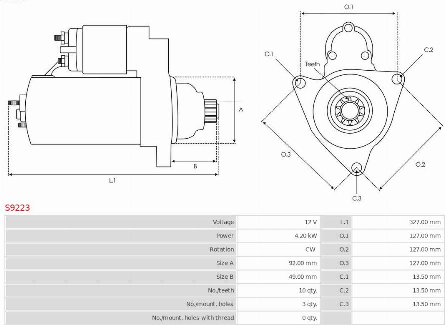 AS-PL S9223 - Starteris ps1.lv