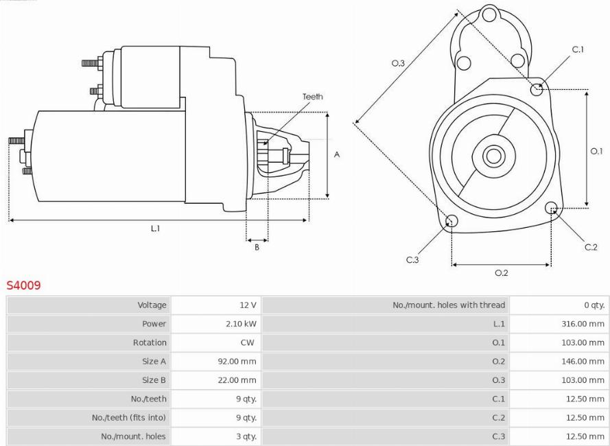 AS-PL S4009 - Starteris ps1.lv