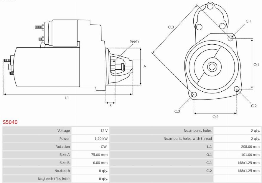 AS-PL S5040 - Starteris ps1.lv