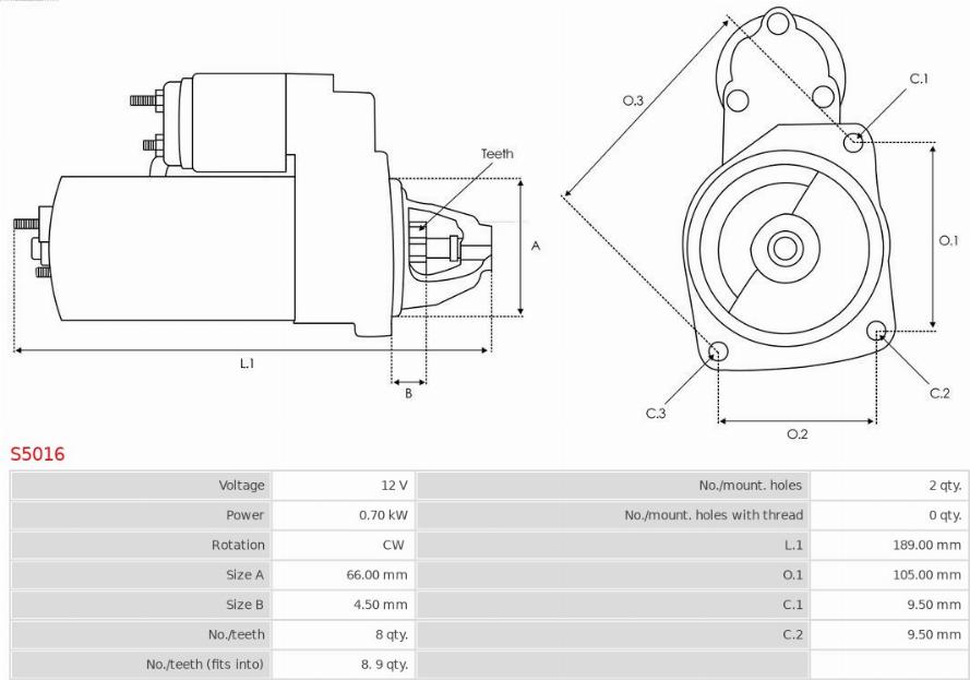 AS-PL S5016 - Starteris ps1.lv