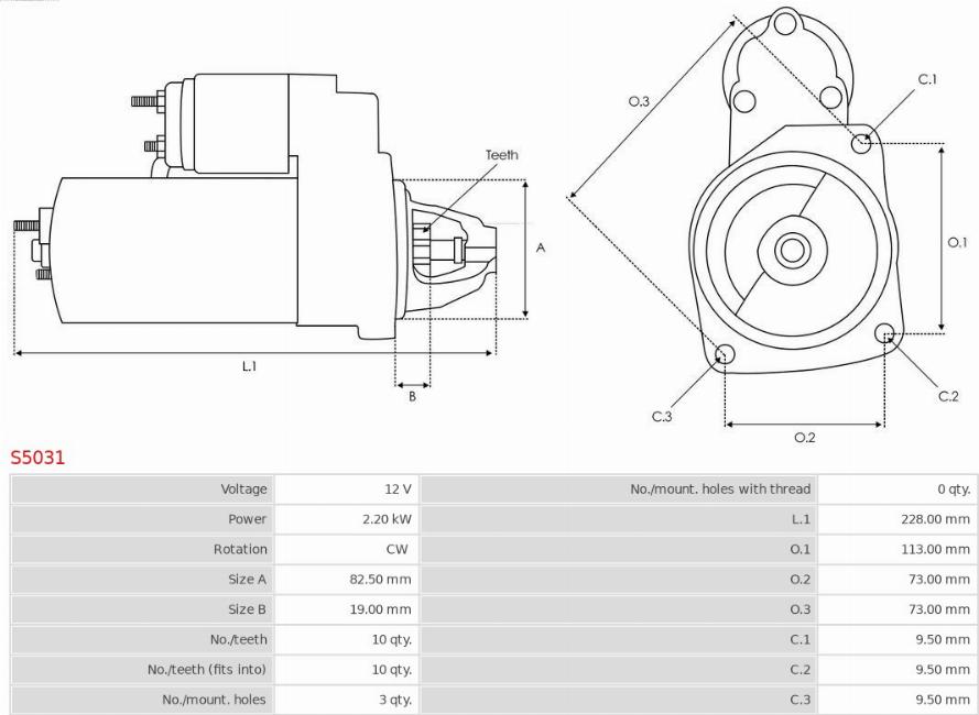 AS-PL S5031 - Starteris ps1.lv