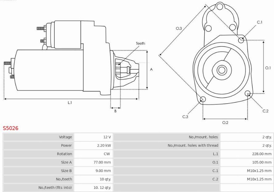 AS-PL S5026 - Starteris ps1.lv