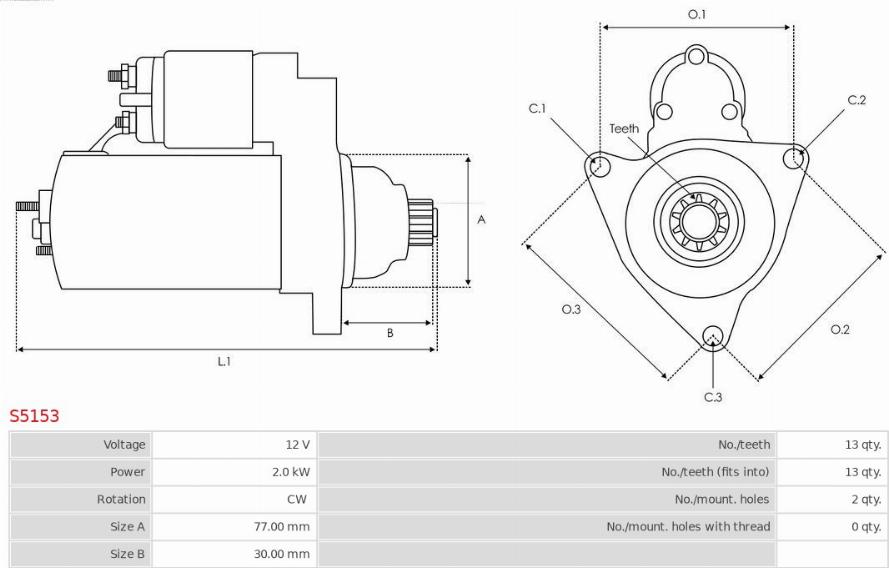 AS-PL S5153 - Starteris ps1.lv