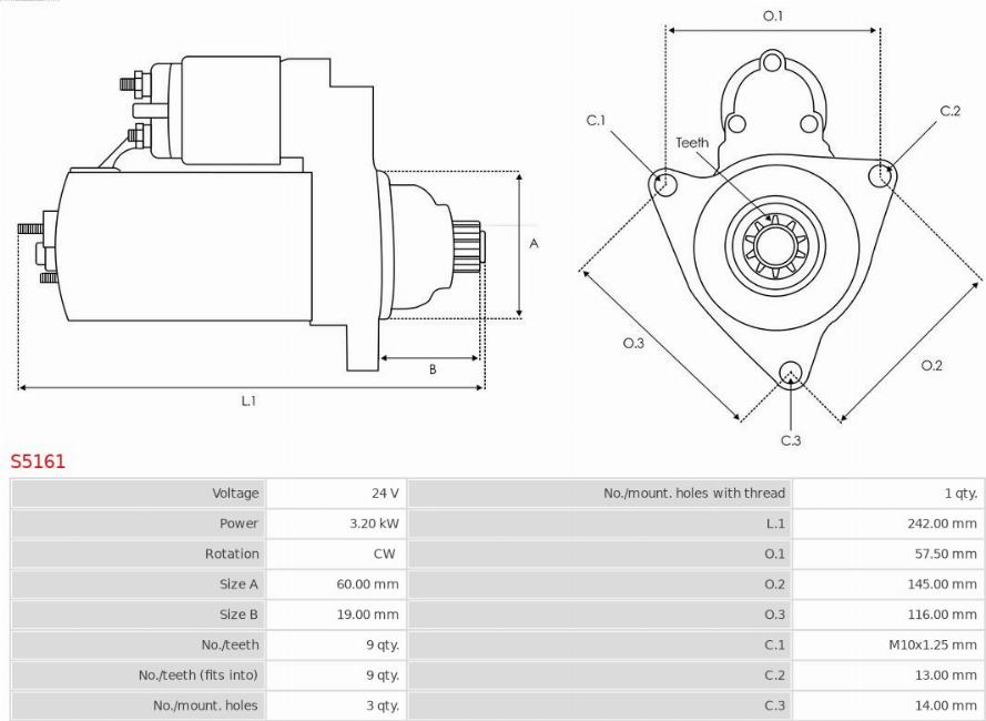 AS-PL S5161 - Starteris ps1.lv