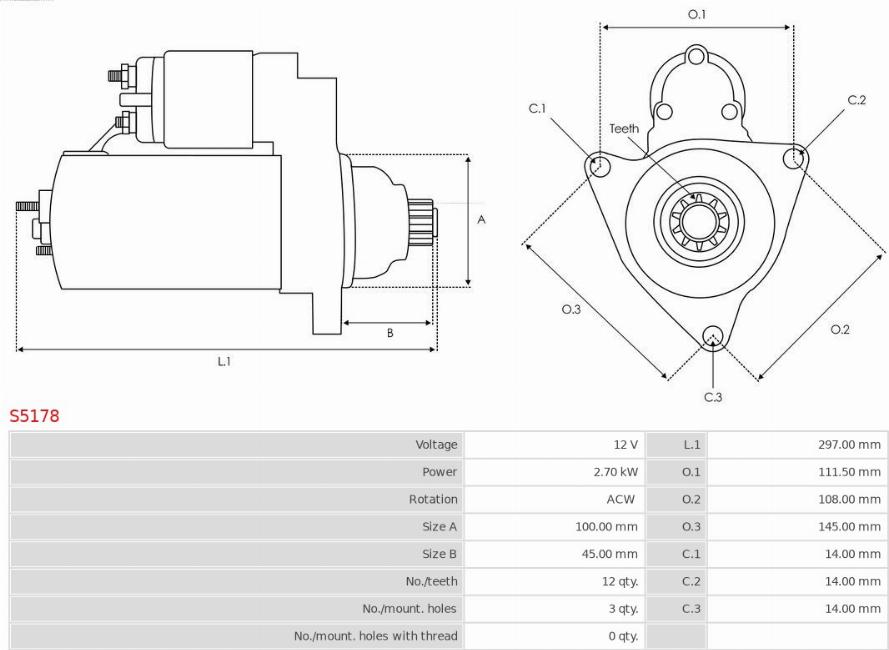 AS-PL S5178 - Starteris ps1.lv