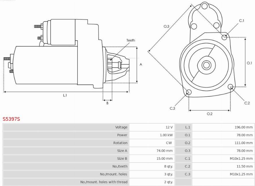 AS-PL S5397S - Starteris ps1.lv