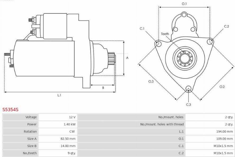 AS-PL S5354S - Starteris ps1.lv