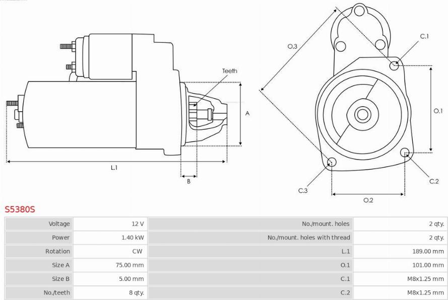 AS-PL S5380S - Starteris ps1.lv