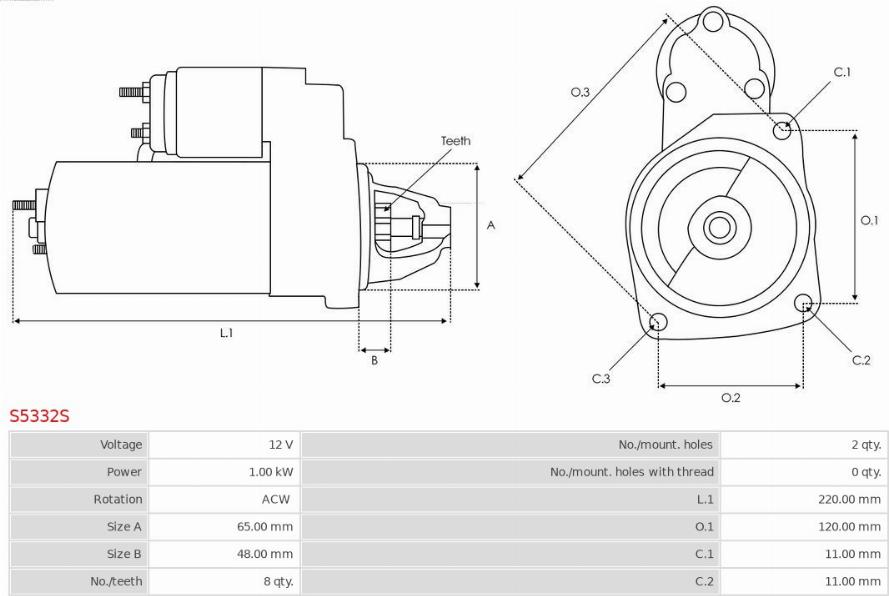 AS-PL S5332S - Starteris ps1.lv