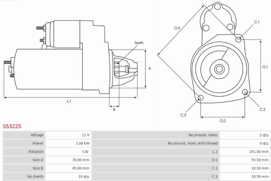 AS-PL S5322S - Starteris ps1.lv