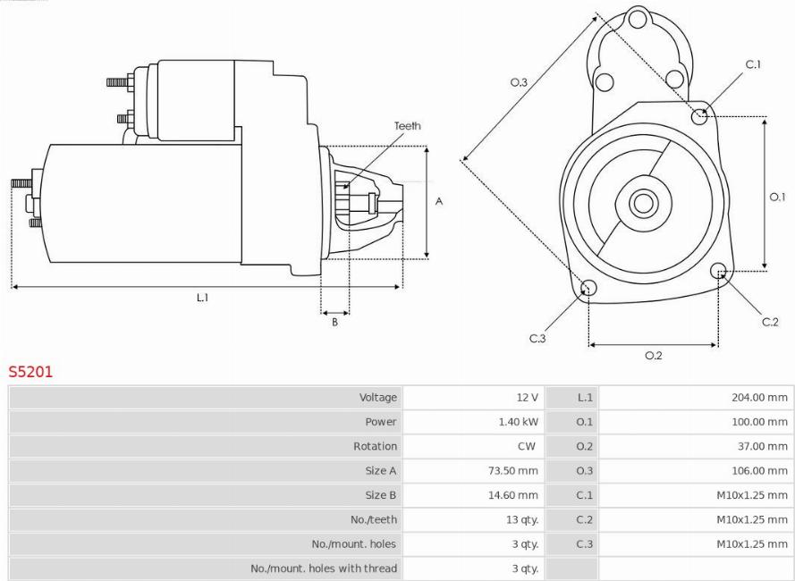 AS-PL S5201 - Starteris ps1.lv