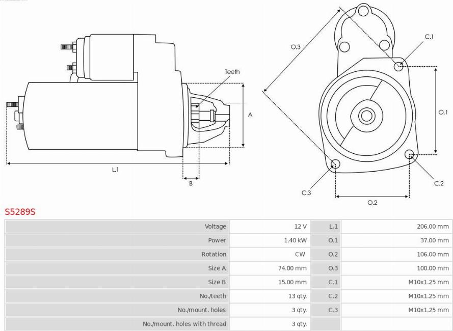 AS-PL S5289S - Starteris ps1.lv