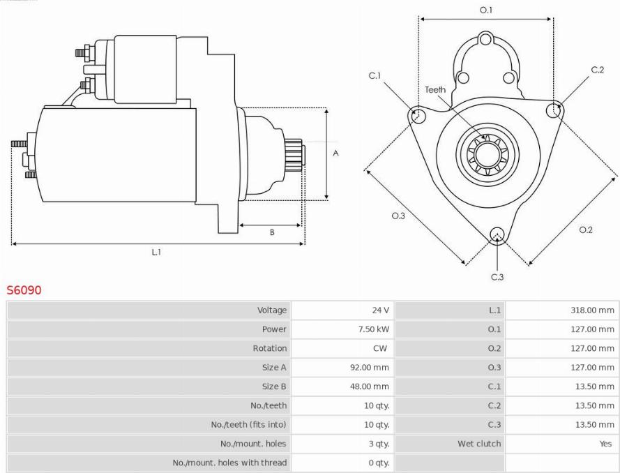 AS-PL S6090 - Starteris ps1.lv