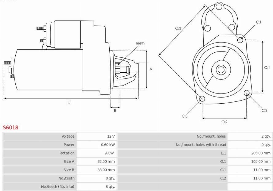 AS-PL S6018 - Starteris ps1.lv