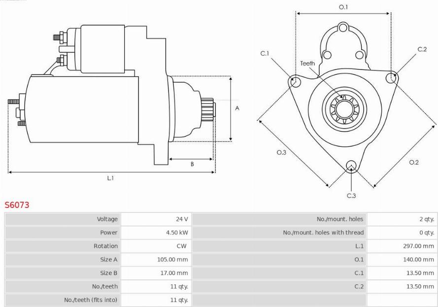 AS-PL S6073 - Starteris ps1.lv