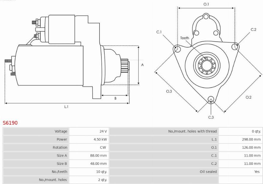 AS-PL S6190 - Starteris ps1.lv