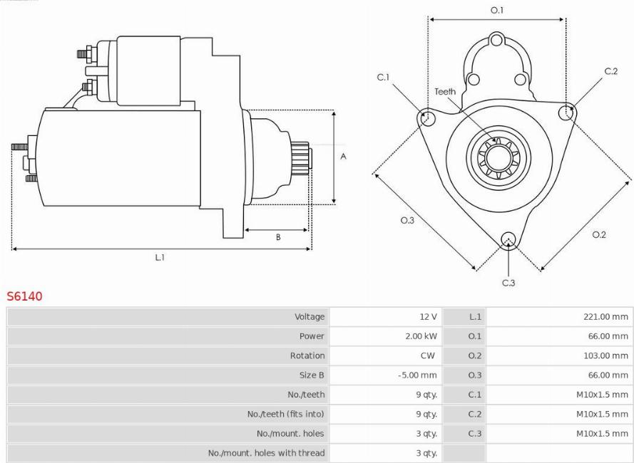 AS-PL S6140 - Starteris ps1.lv