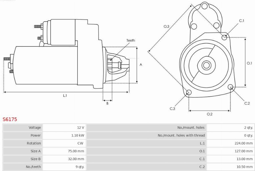 AS-PL S6175 - Starteris ps1.lv