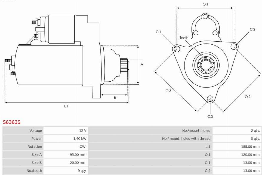 AS-PL S6363S - Starteris ps1.lv