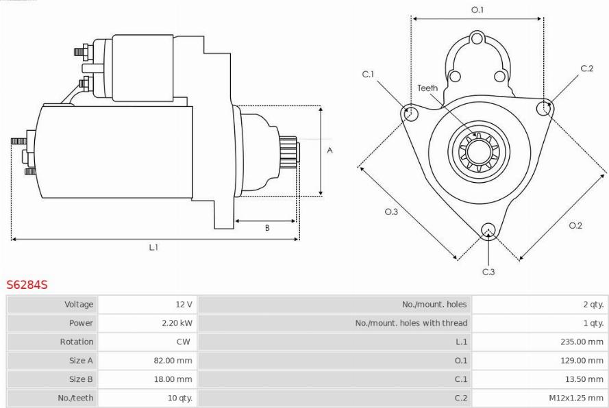 AS-PL S6284S - Starteris ps1.lv