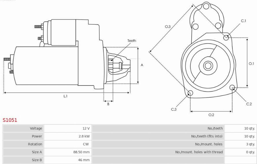 AS-PL S1051 - Starteris ps1.lv