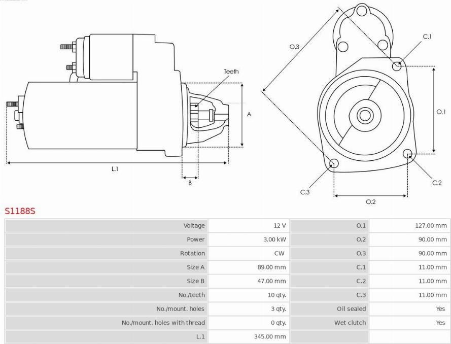 AS-PL S1188S - Starteris ps1.lv