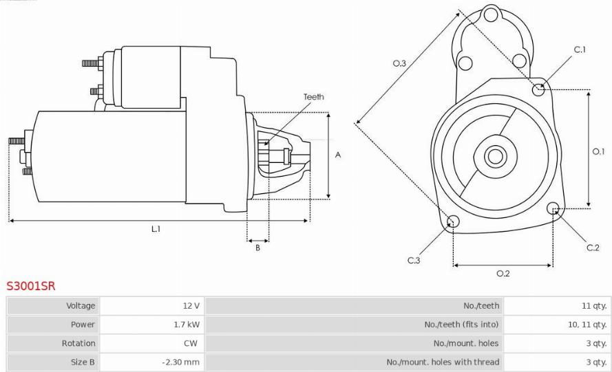 AS-PL S3001SR - Starteris ps1.lv