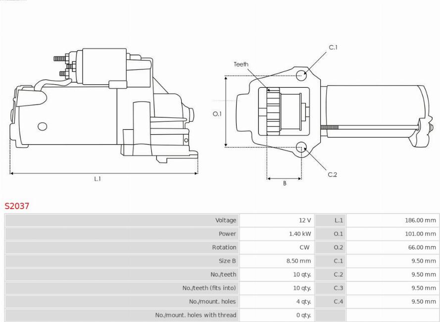 AS-PL S2037 - Starteris ps1.lv