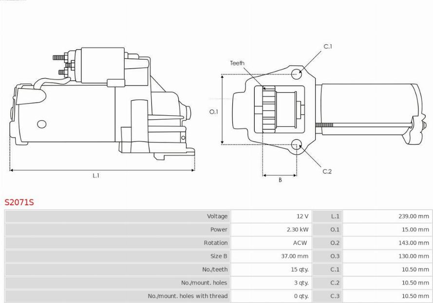 AS-PL S2071S - Starteris ps1.lv