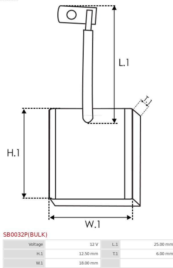 AS-PL SB0032P(BULK) - Ogļu sukas, Starteris ps1.lv