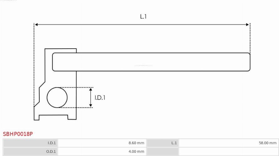 AS-PL SBHP0018P - Remkomplekts, Starteris ps1.lv