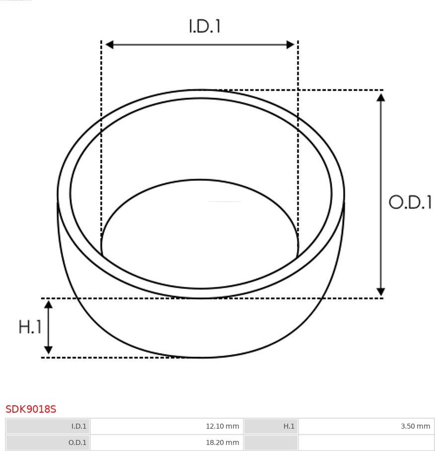 AS-PL SDK9018S - Remkomplekts, Starteris ps1.lv