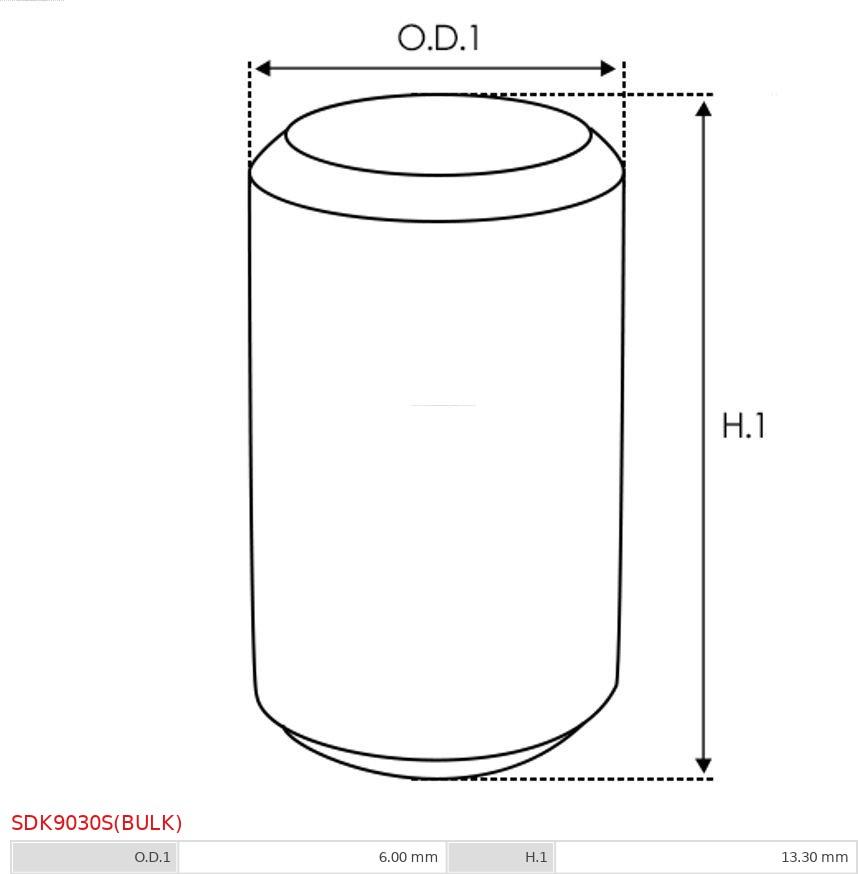 AS-PL SDK9030S(BULK) - Remkomplekts, Starteris ps1.lv