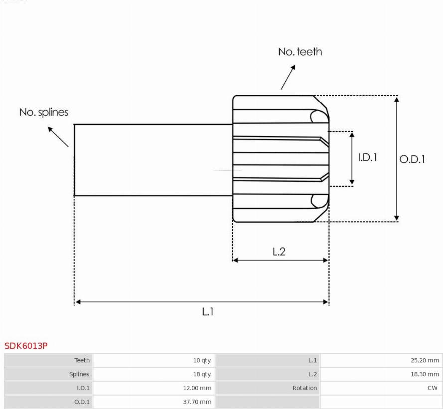 AS-PL SDK6013P - Zobrats, Starteris ps1.lv