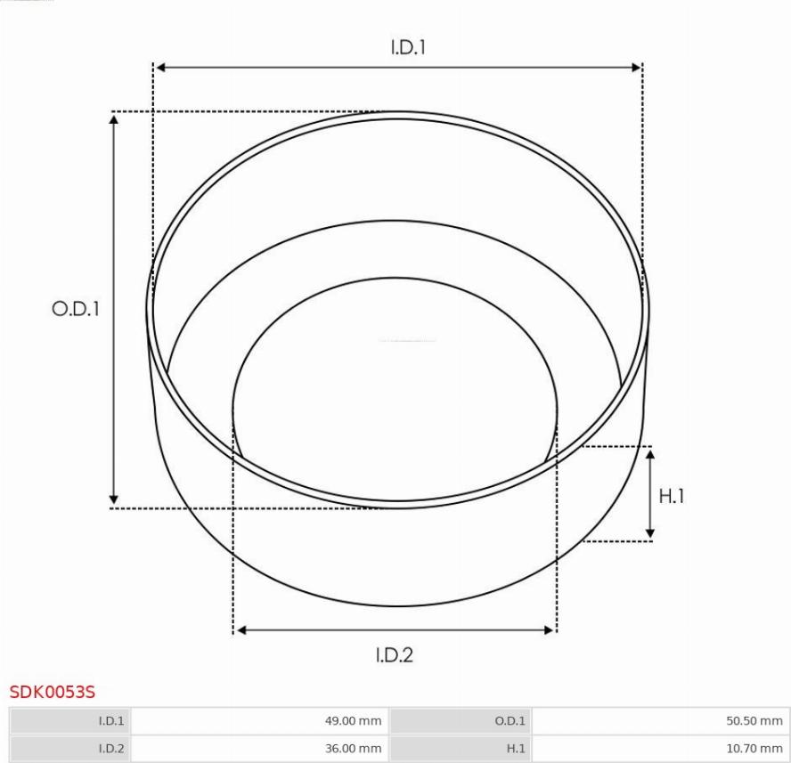 AS-PL SDK0053S - Remkomplekts, Starteris ps1.lv