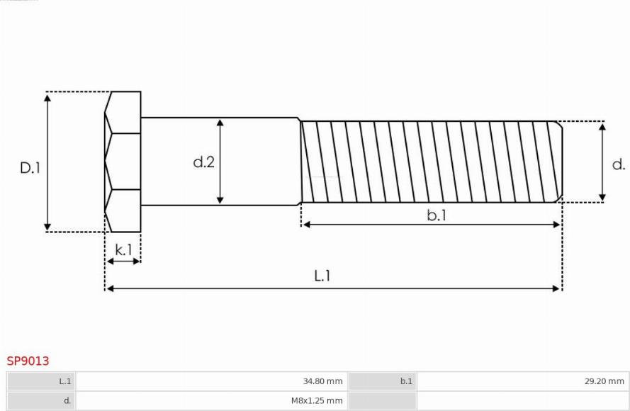 AS-PL SP9013 - Remkomplekts, Starteris ps1.lv