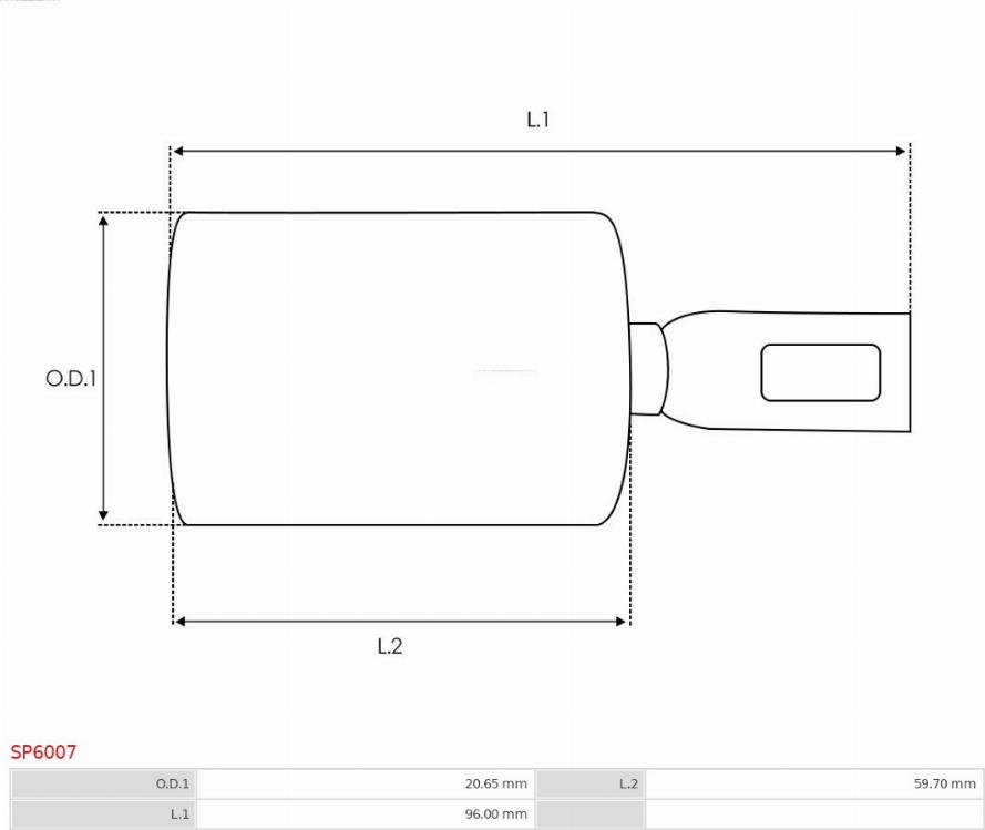 AS-PL SP6007 - Remkomplekts, Starteris ps1.lv