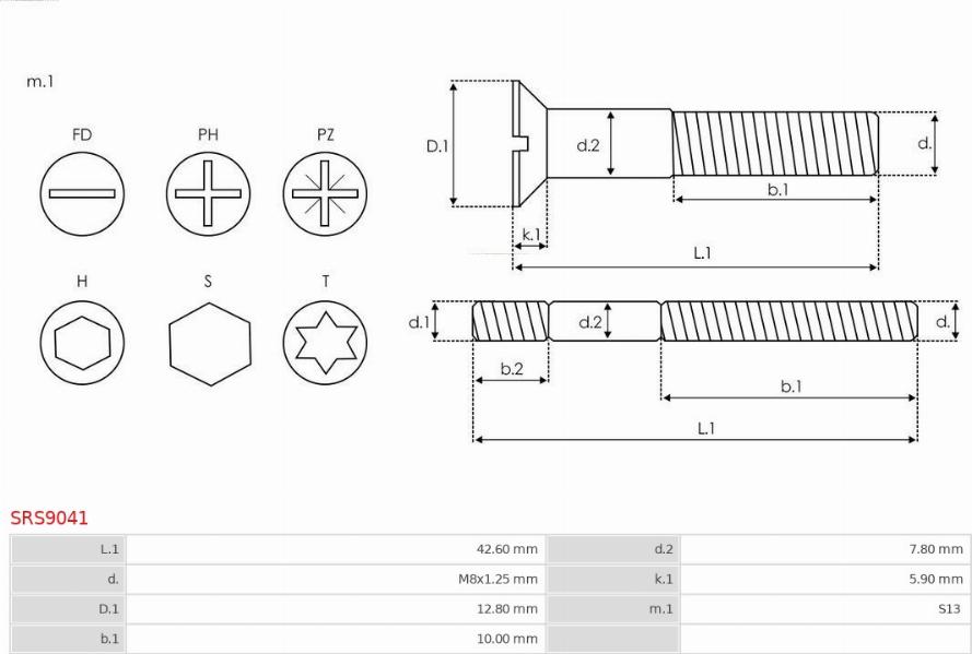 AS-PL SRS9041 - Remkomplekts, Ģenerators ps1.lv