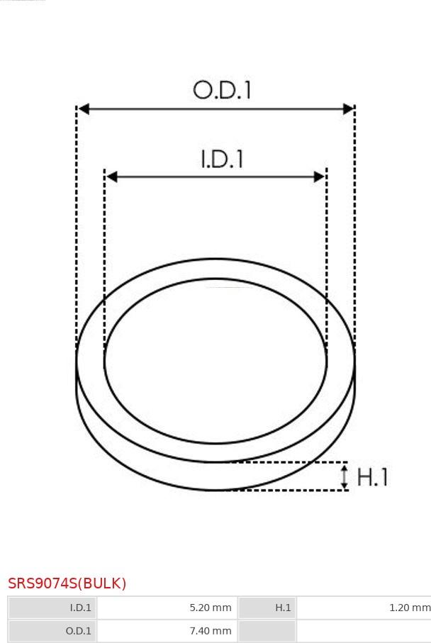 AS-PL SRS9074S(BULK) - Remkomplekts, Ģenerators ps1.lv