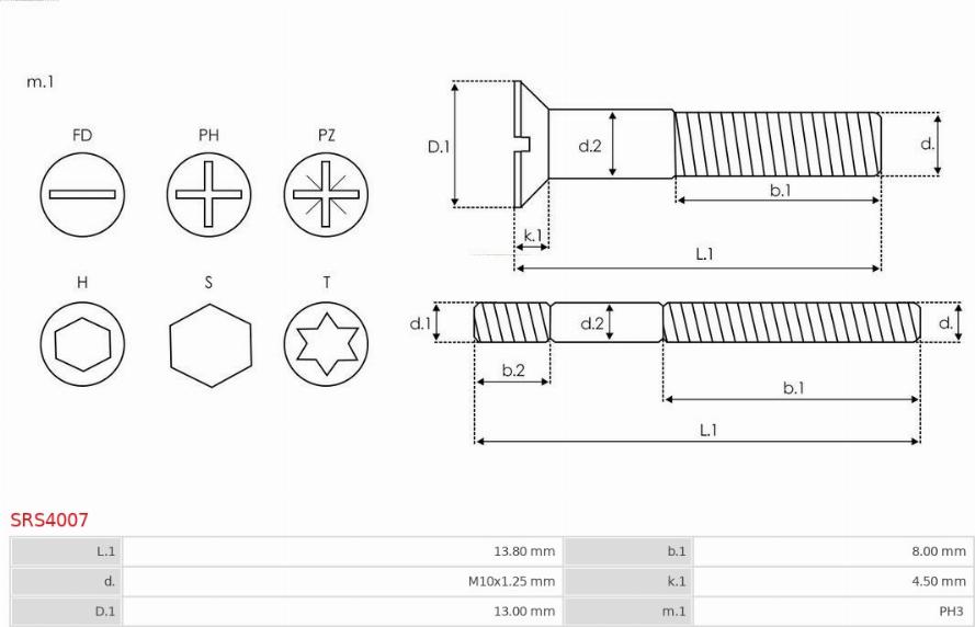 AS-PL SRS4007 - Remkomplekts, Ģenerators ps1.lv