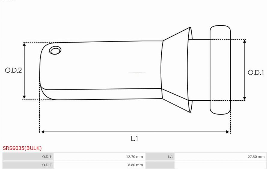 AS-PL SRS6035(BULK) - Remkomplekts, Starteris ps1.lv