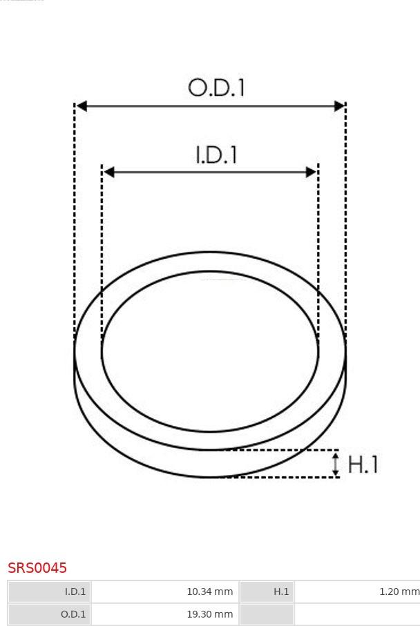 AS-PL SRS0045 - Remkomplekts, Ģenerators ps1.lv