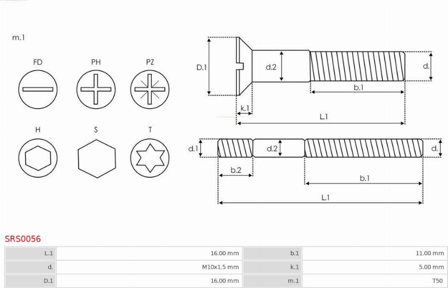 AS-PL SRS0056 - Remkomplekts, Ģenerators ps1.lv